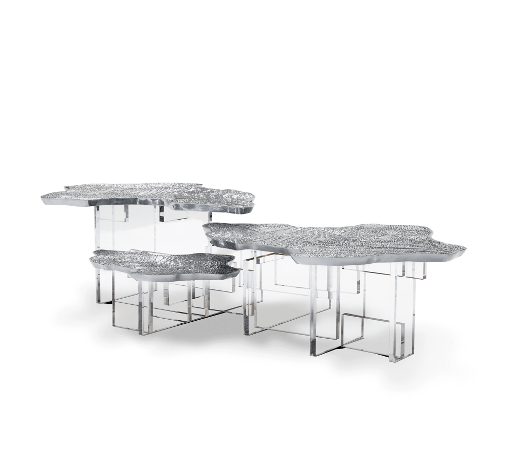 MONET SILVER CENTER TABLE