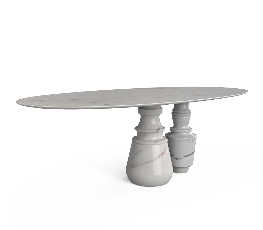 PIETRA OVAL ESTREMOZ DINING TABLE